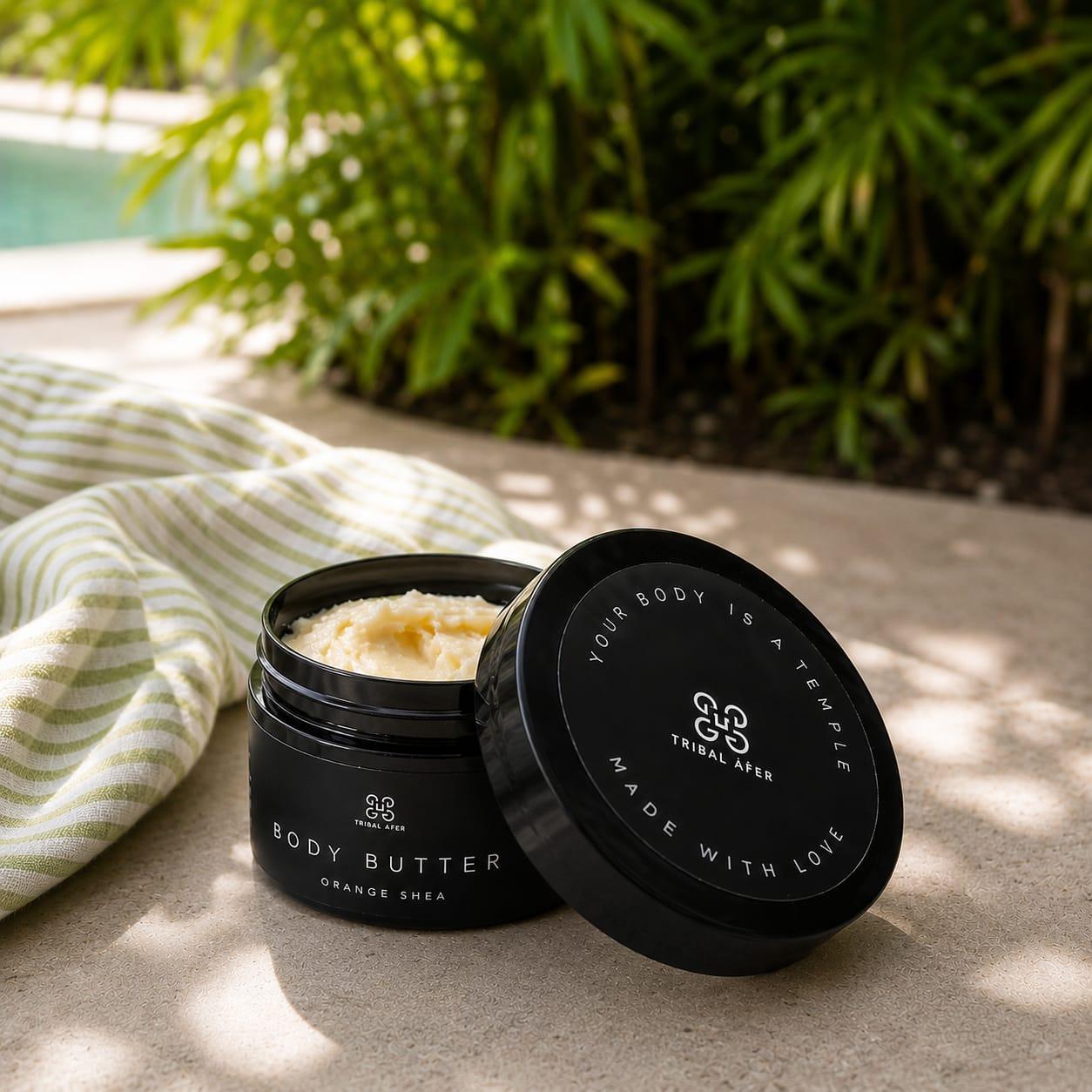 Tribal Āfer Body Butter Orange Shea — natural outdoor lifestyle